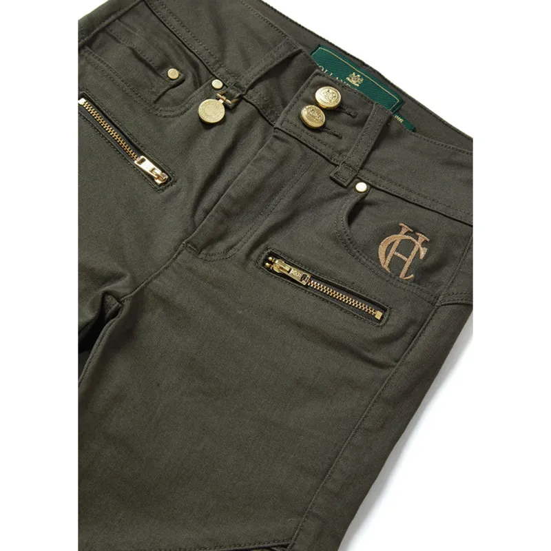 Holland Cooper Biker Jean - Hunter Green-2